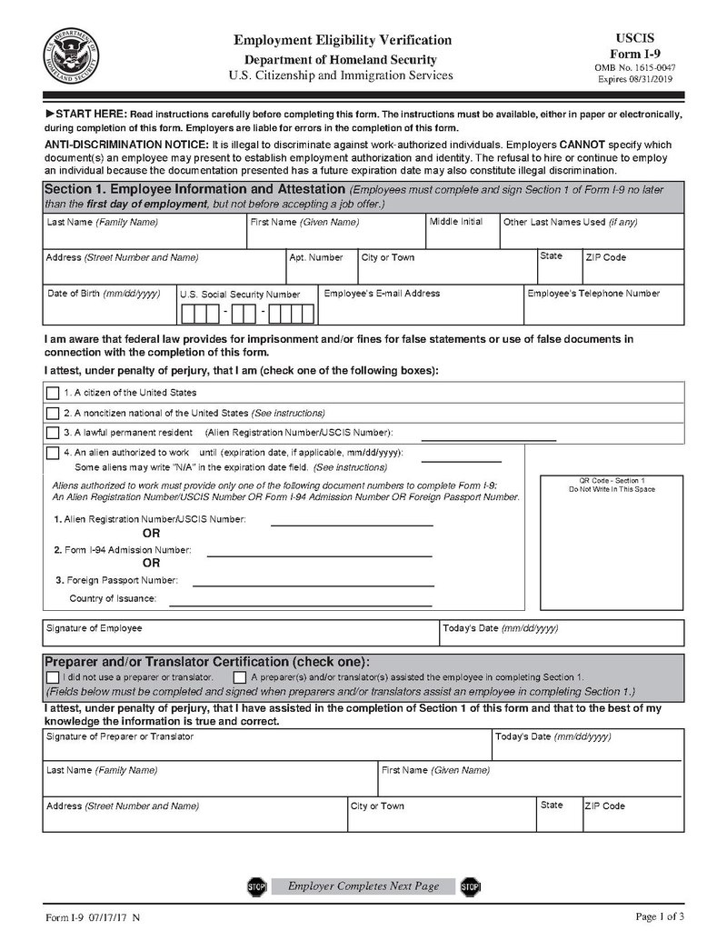 Form I-9 - Wikipedia inside What Are I9 Forms Used For