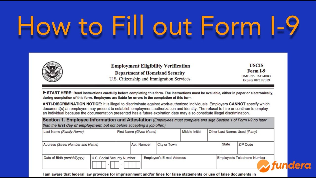 How To Fill Out Form I-9: Easy Step-By-Step Instructions intended for What Is Form I9 Used For