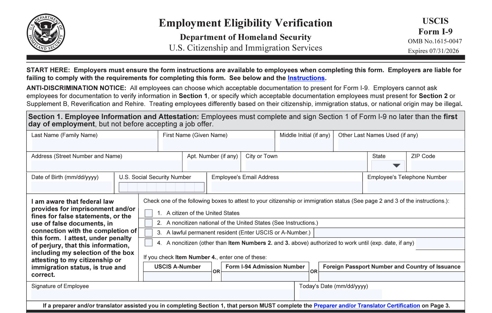 New Form I-9 Is Finally Here | Mra intended for Where Do I Get I9 Form