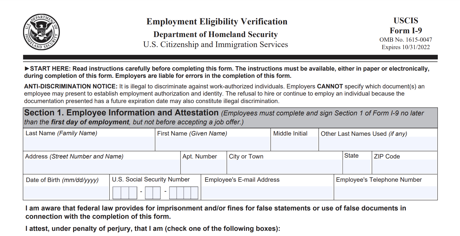 What Is Form I-9? for What Is An Irs I9 Form