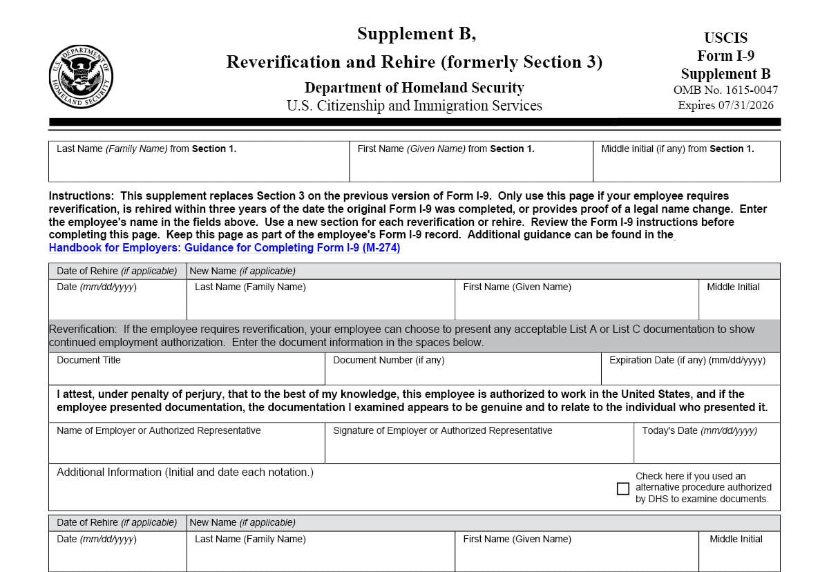 New I-9 Form: Everything You Need To Know To Stay In Compliance with regard to Forms Of ID I9 2024