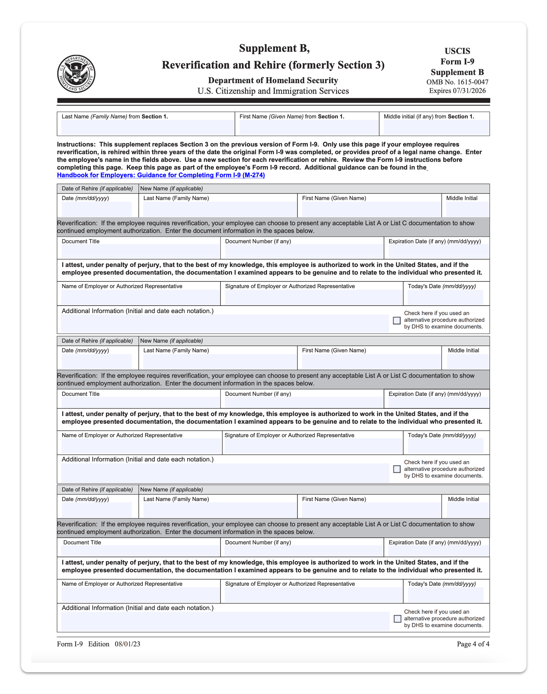 What Changes Are Coming With The I-9 Updates? - Hourly, Inc. with regard to I9 Form 2024 Update